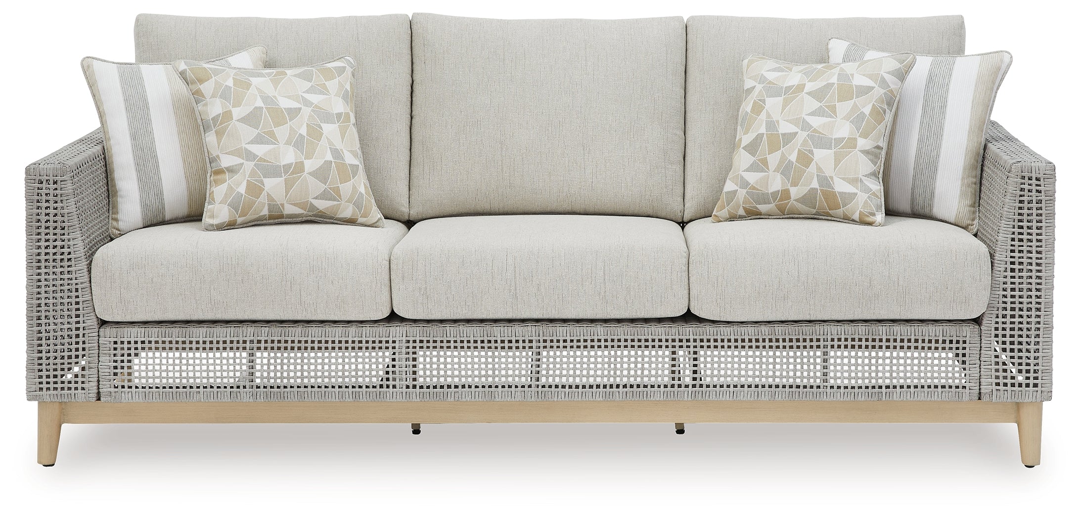 Seton Creek Gray Outdoor Sofa w/ Cushion