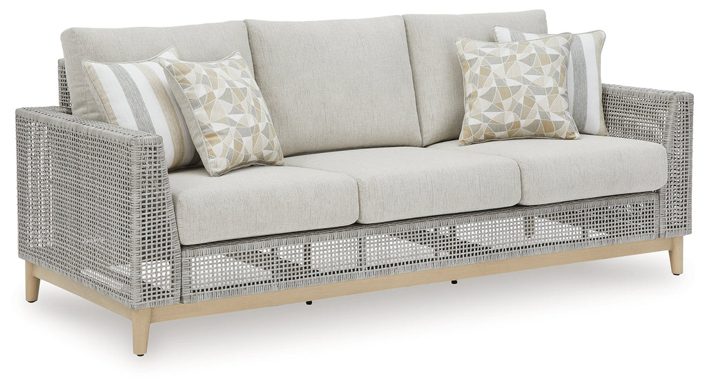 Seton Creek Gray Outdoor Sofa w/ Cushion