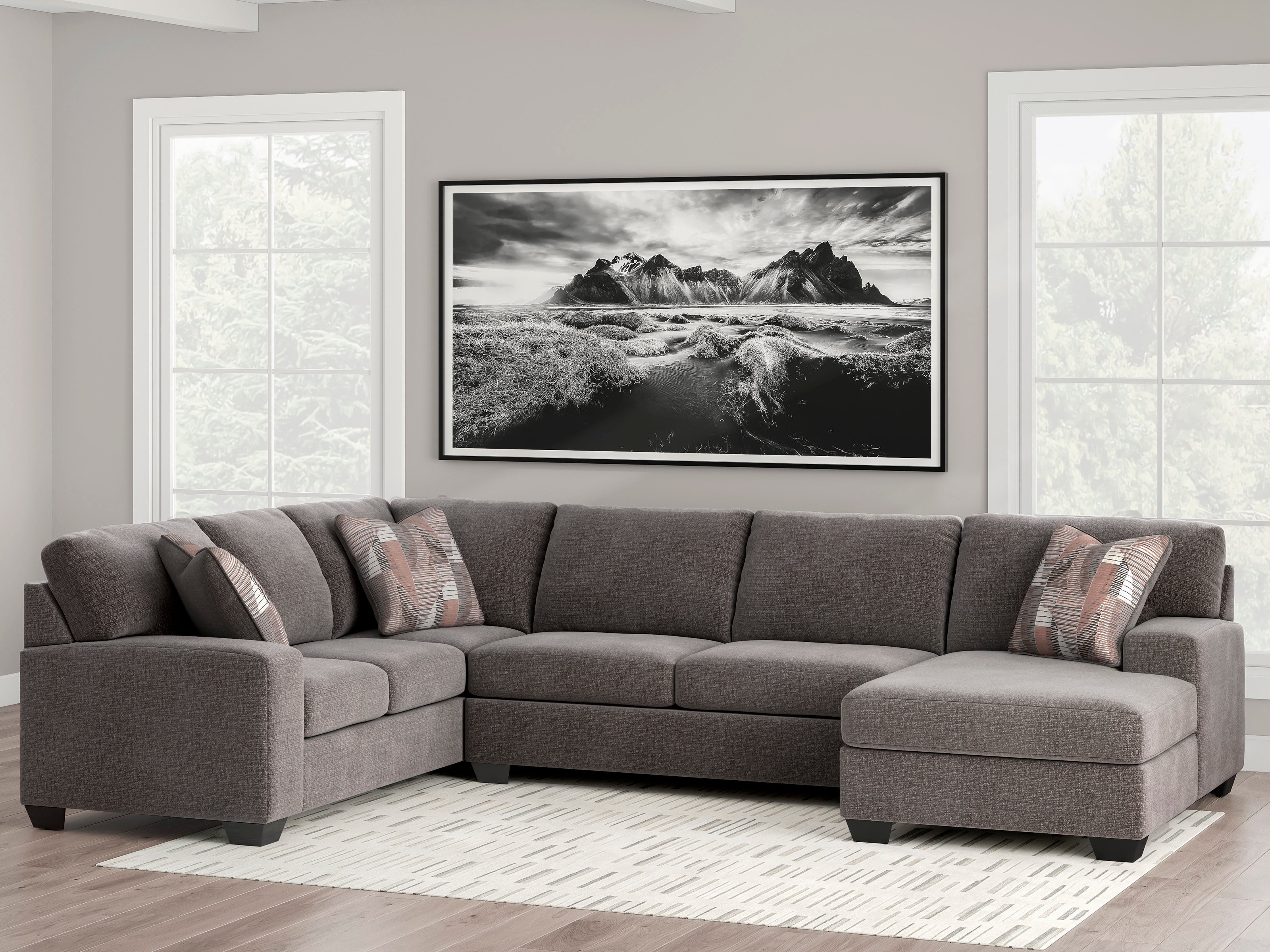 Seyler Lane Greystone 3-Piece Sectional with RAF Chaise