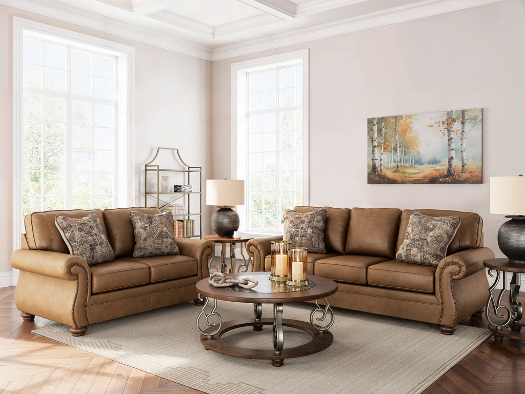 Shadsburne Earth Sofa and Loveseat