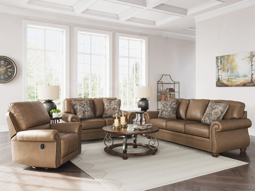 Shadsburne Earth Sofa and Recliner