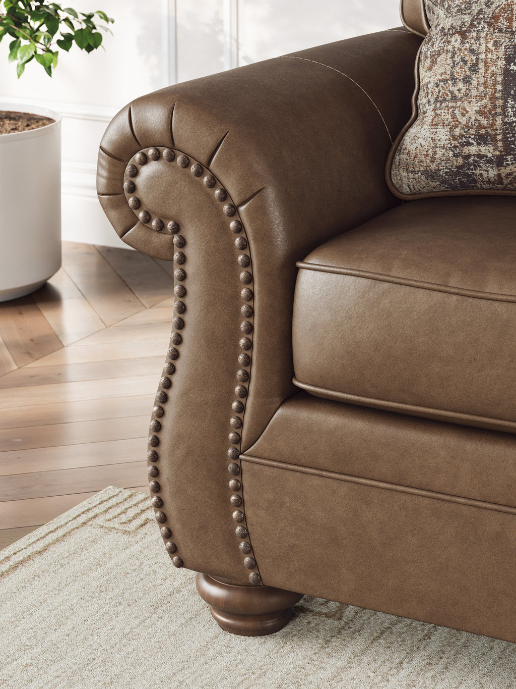 Shadsburne Earth Sofa and Recliner