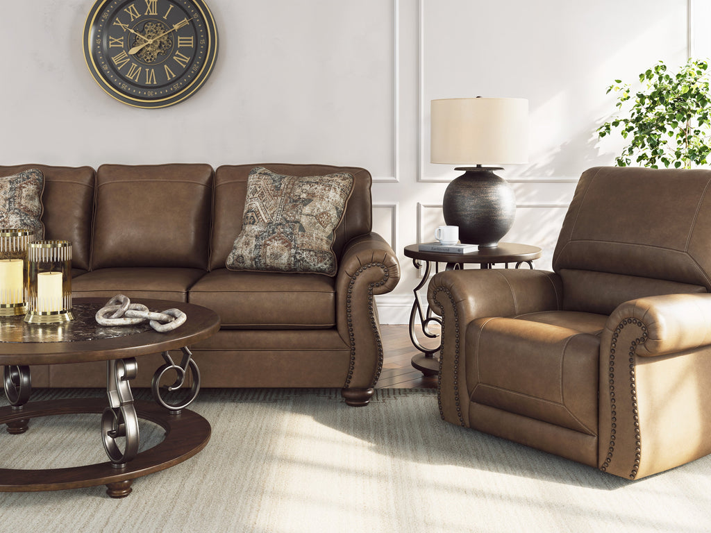 Shadsburne Earth Sofa and Recliner