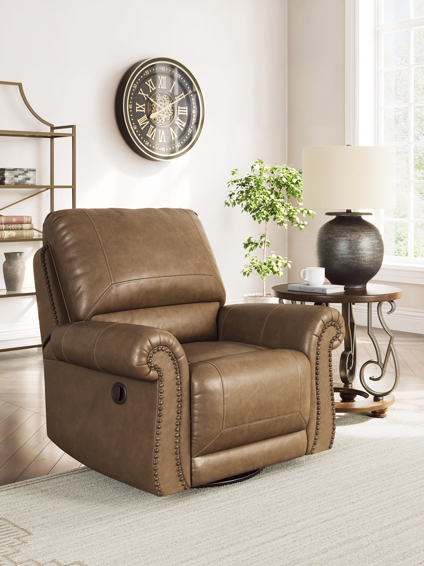 Shadsburne Earth Sofa and Recliner