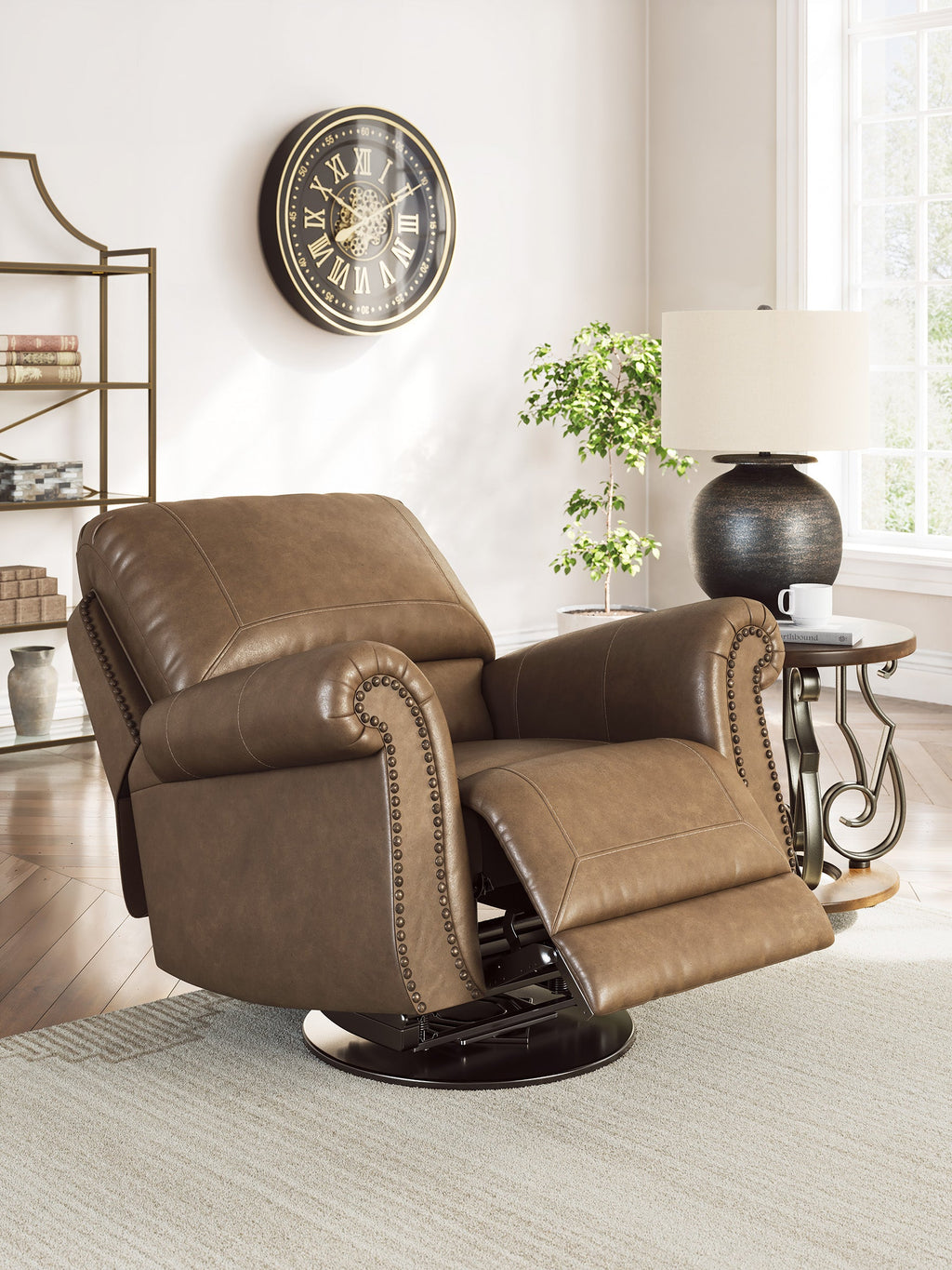 Shadsburne Earth Sofa and Recliner