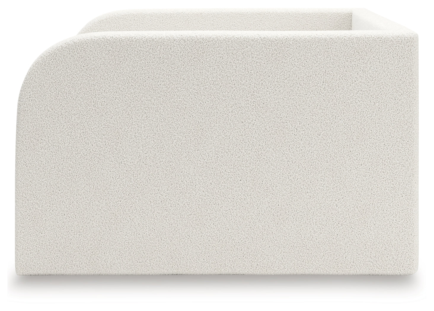 Shapella Tan/White Full Upholstered Day Bed