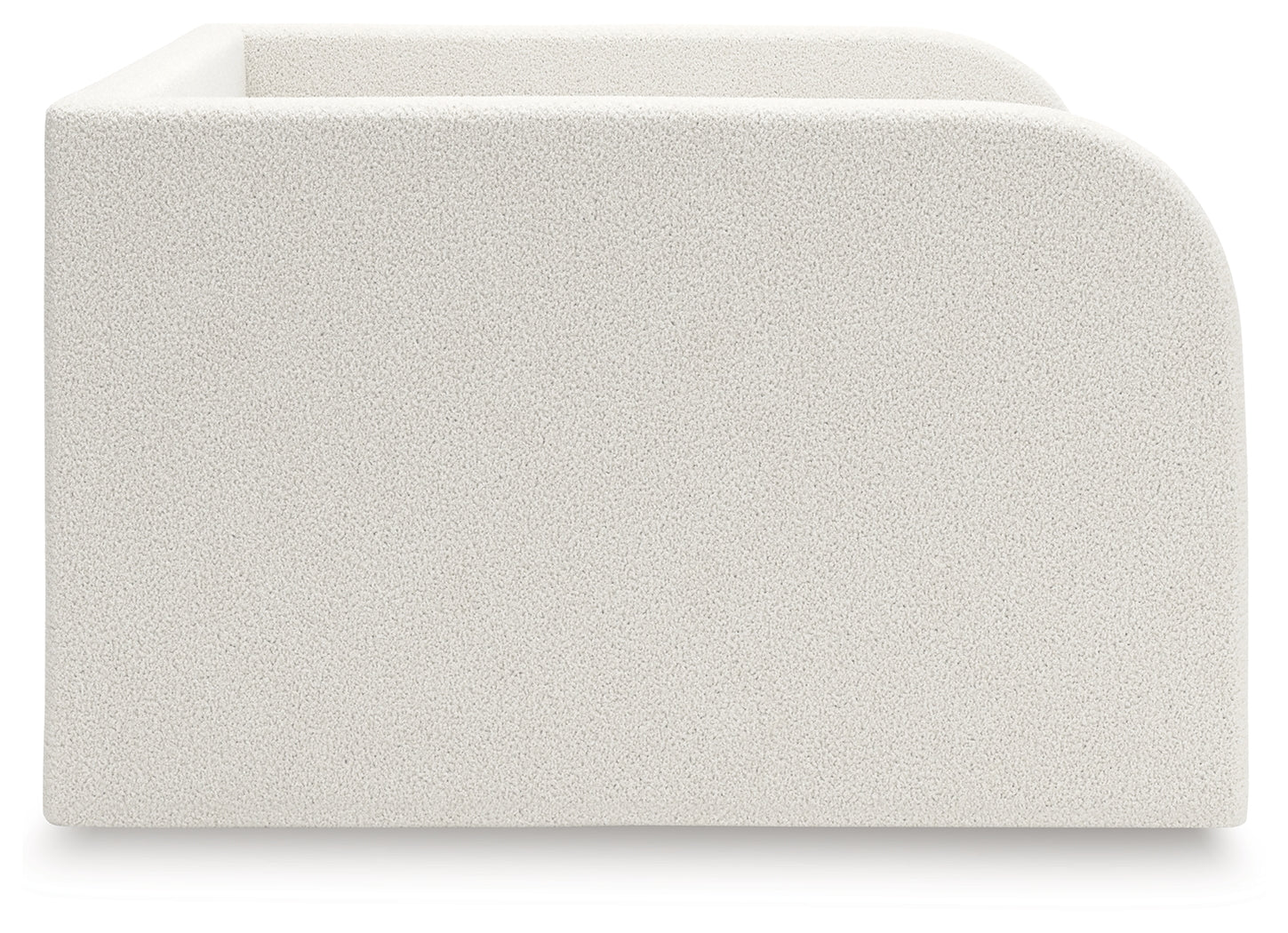 Shapella Tan/White Full Upholstered Day Bed