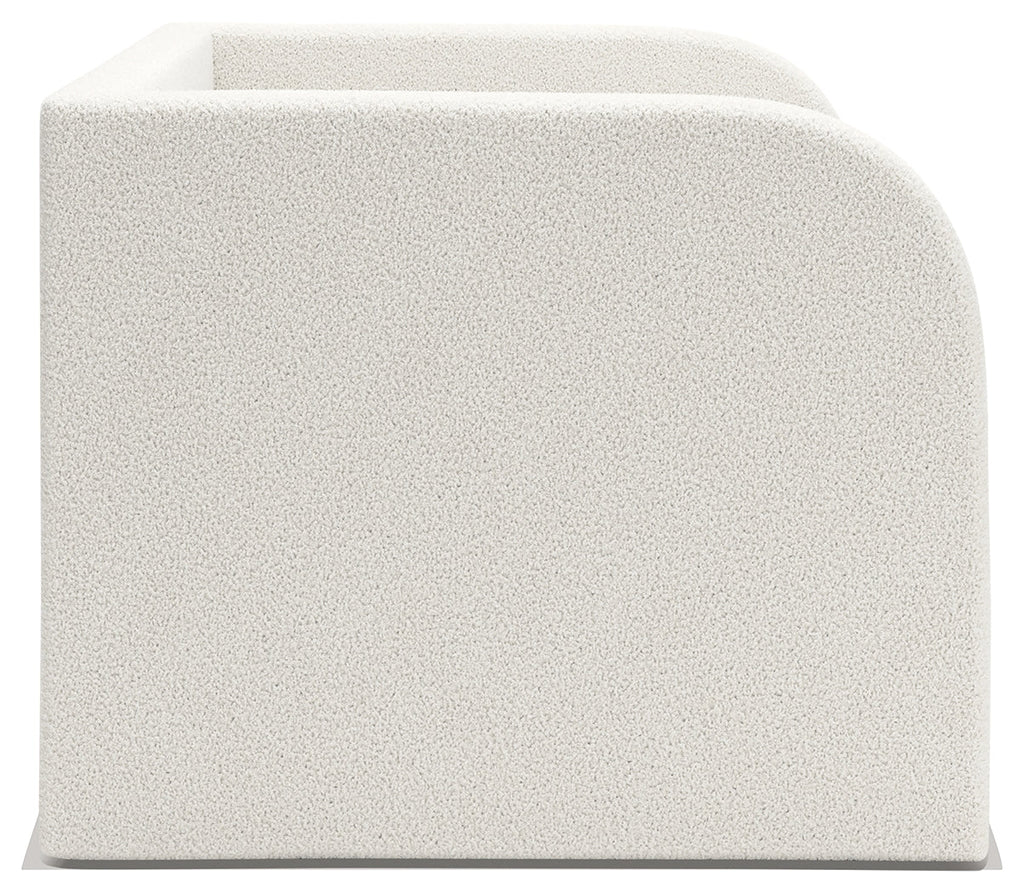 Shapella Tan/White Full Upholstered Day Bed with Storage