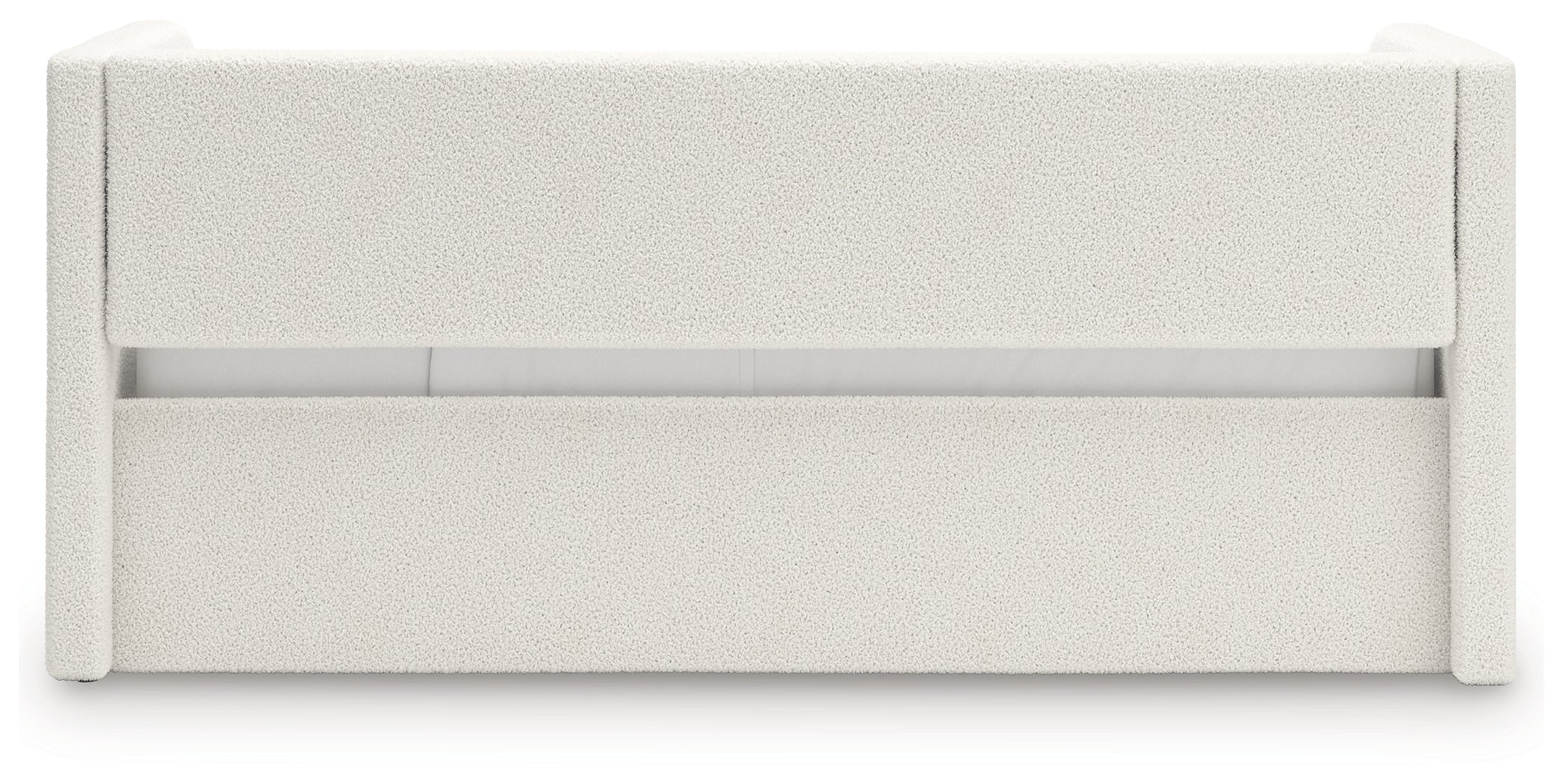 Shapella Tan/White Twin Upholstered Day Bed