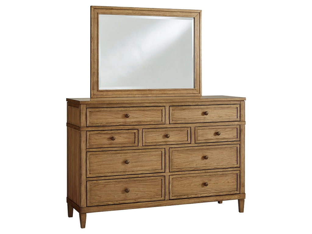 Sharlance Brown Dresser and Mirror