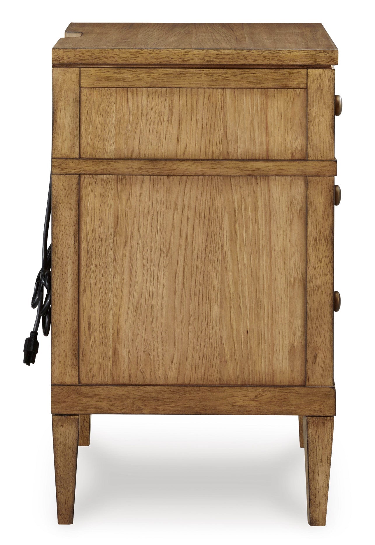 Sharlance Brown Three Drawer Nightstand