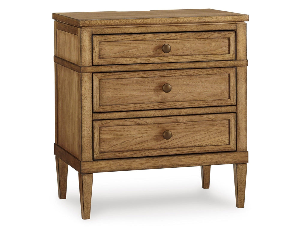 Sharlance Brown Three Drawer Nightstand