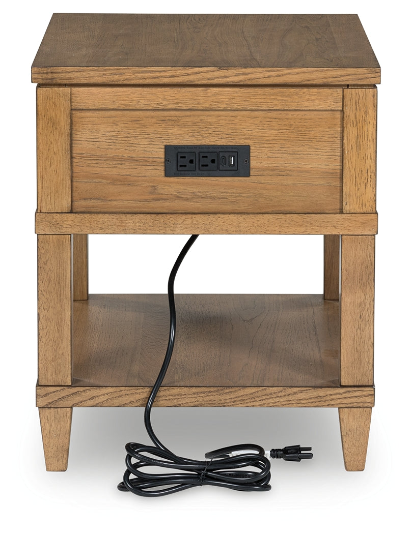 Sharlance Light Brown End Table