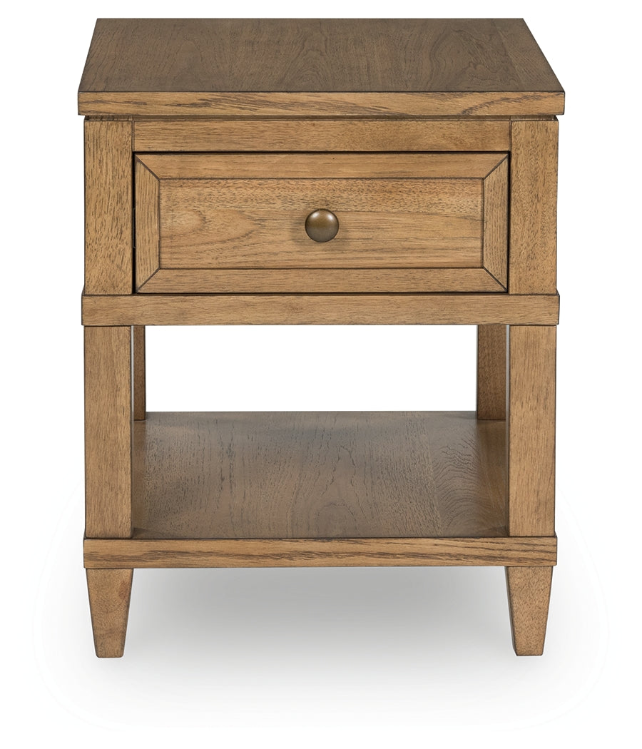 Sharlance Light Brown End Table