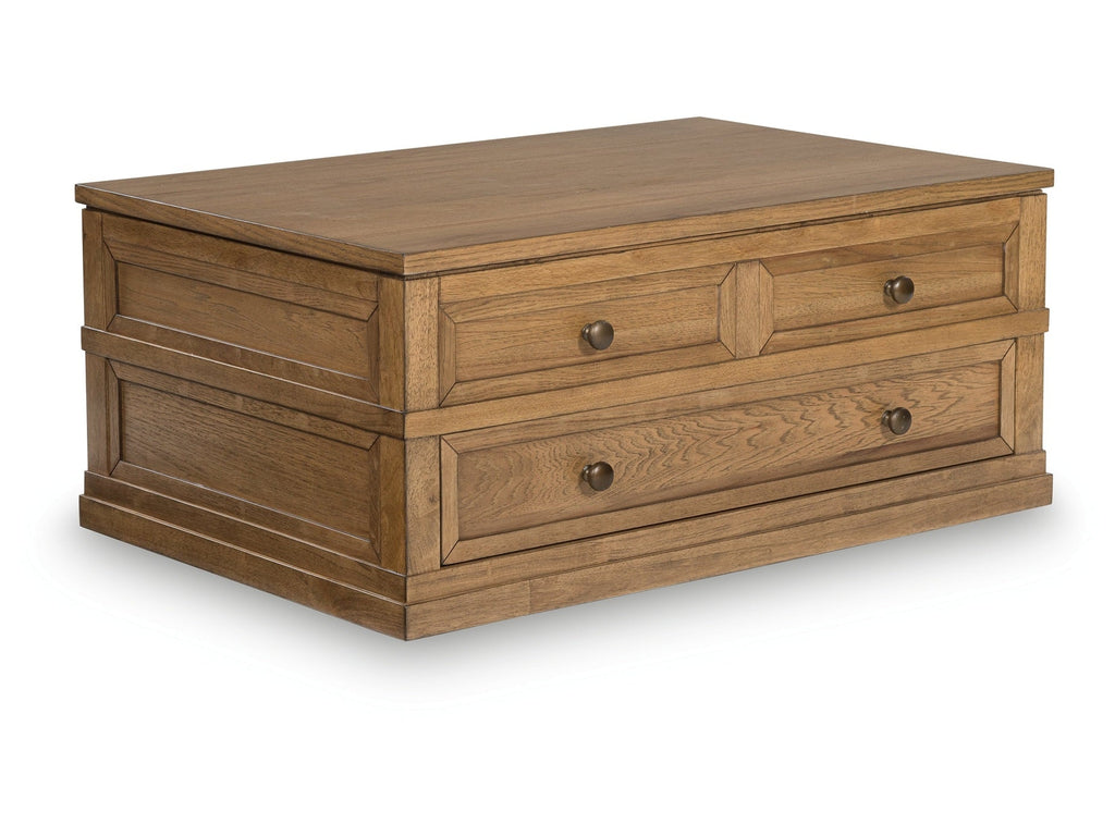 Sharlance Light Brown Lift-Top Coffee Table