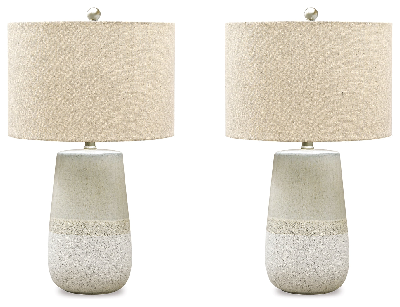 Shavon Beige/White Table Lamp (Set of 2)