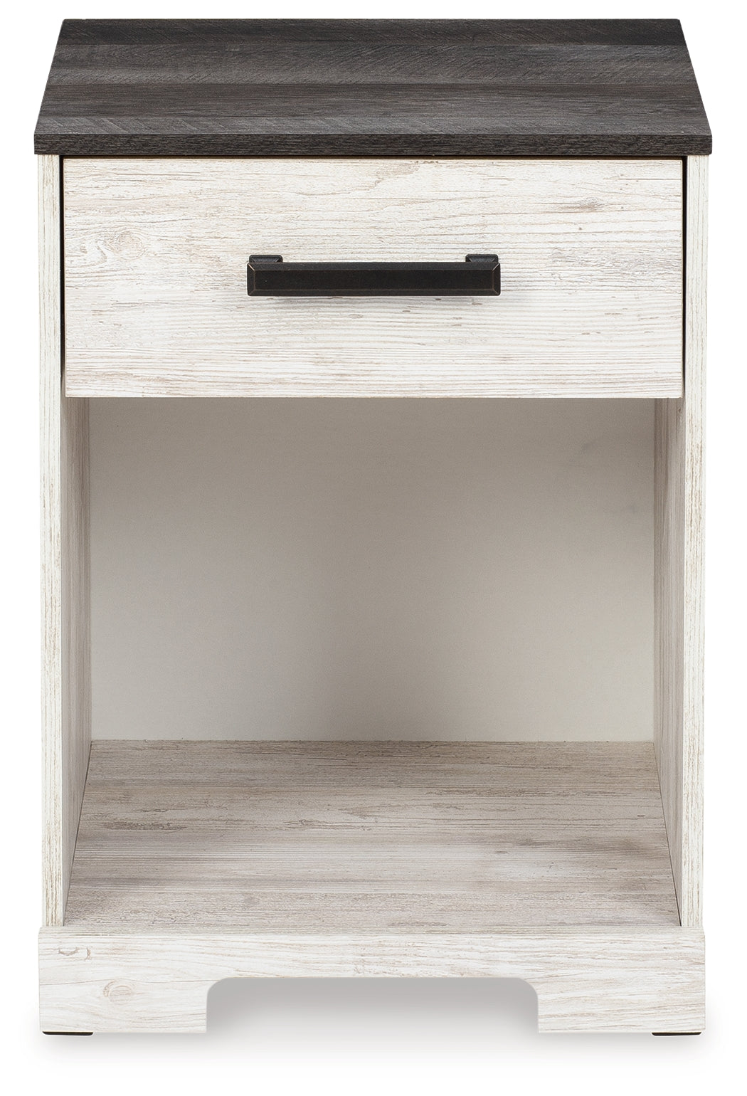 Shawburn Whitewash/Charcoal Gray Dresser and 2 Nightstands