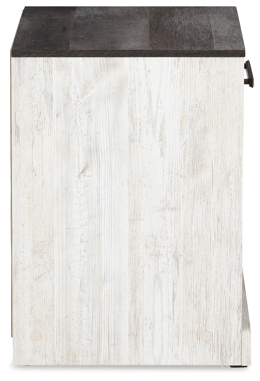 Shawburn Whitewash/Charcoal Gray Dresser and 2 Nightstands