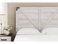 Shawburn Whitewash Full Crossbuck Panel Headboard
