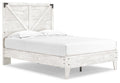 Shawburn Whitewash Full Crossbuck Panel Platform Bed