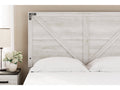 Shawburn Whitewash Queen Crossbuck Panel Headboard