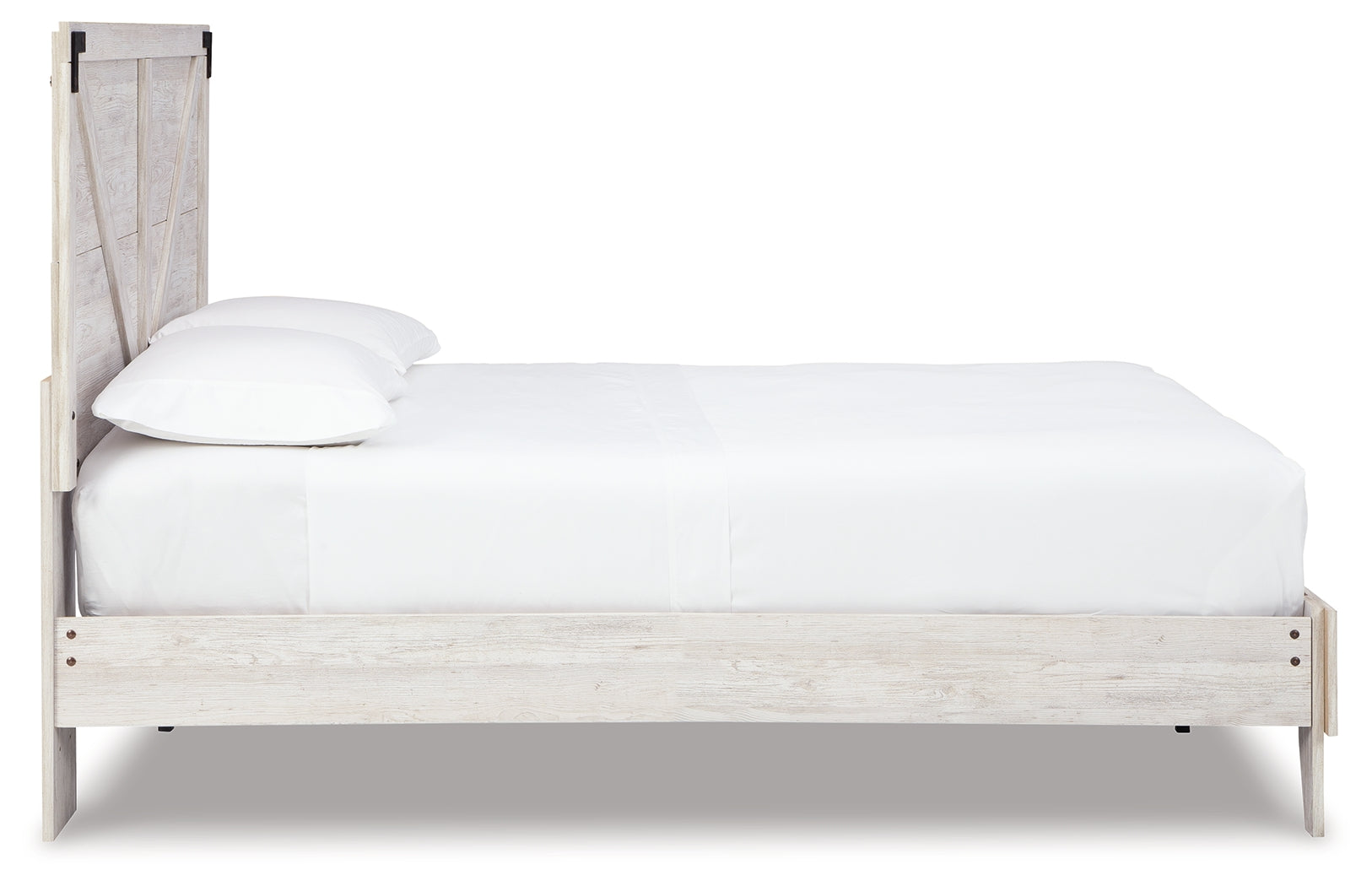 Shawburn Whitewash Queen Crossbuck Panel Platform Bed