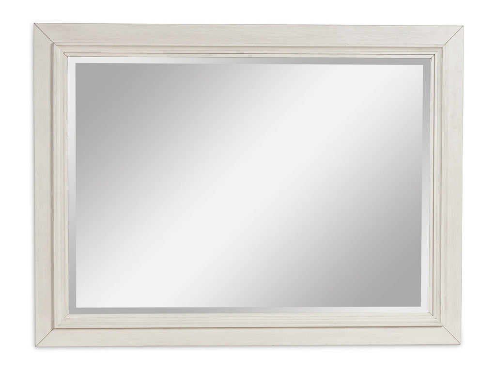 Shaybrock Antique White/Brown Bedroom Mirror