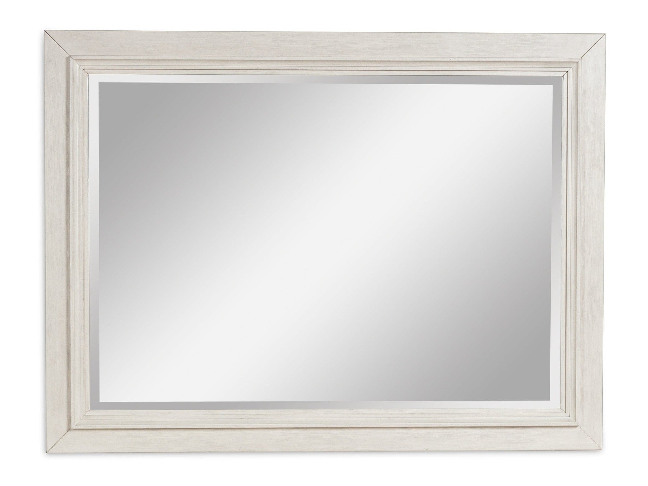 Shaybrock Antique White/Brown Bedroom Mirror