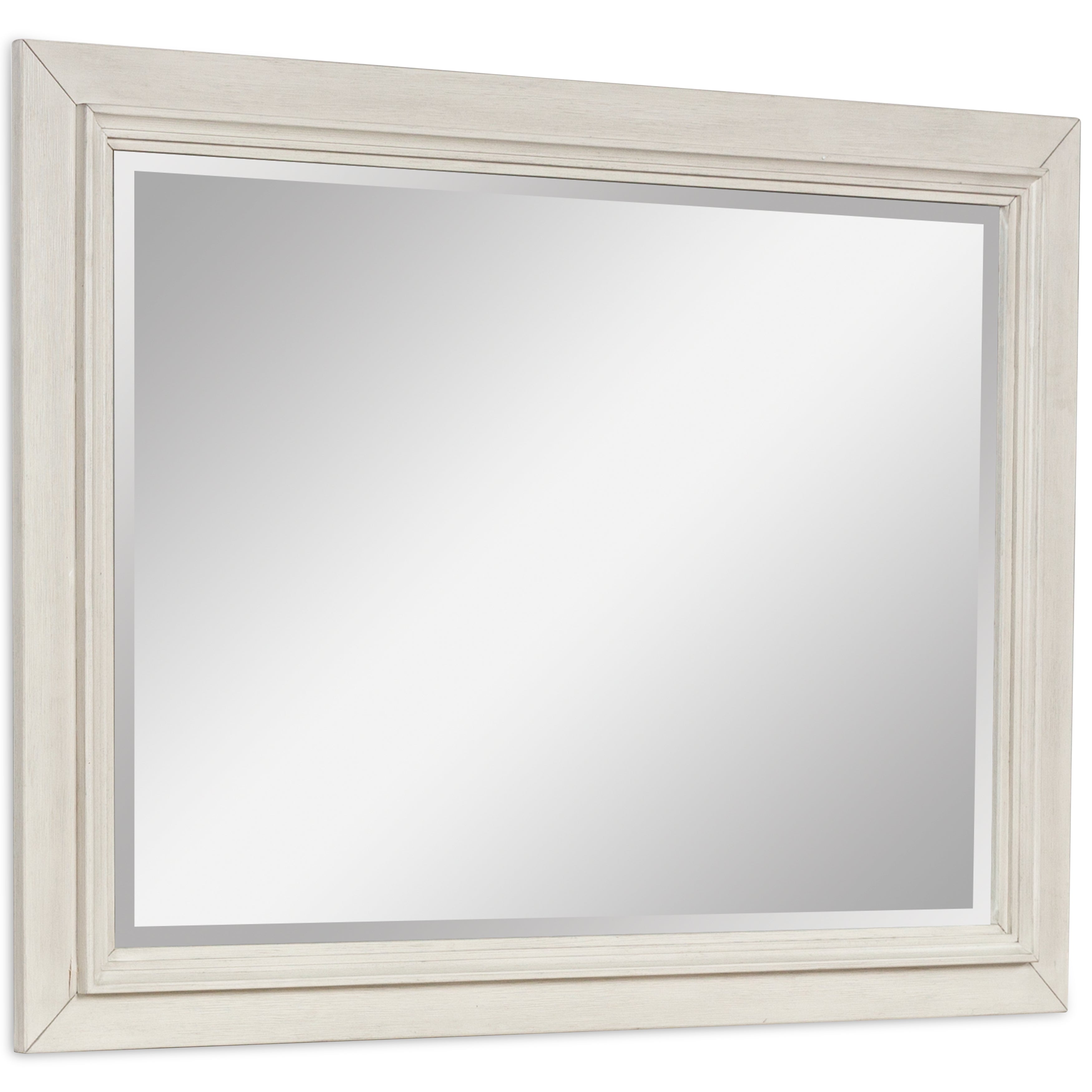 Shaybrock Antique White/Brown Bedroom Mirror