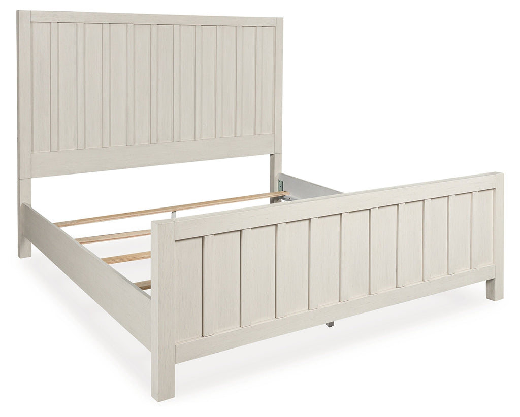 Shaybrock Antique White California King Panel Bed