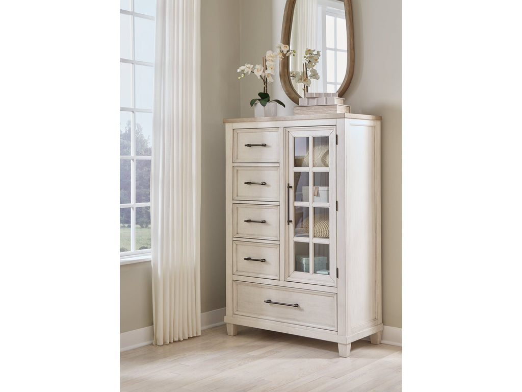 Shaybrock White Door Chest