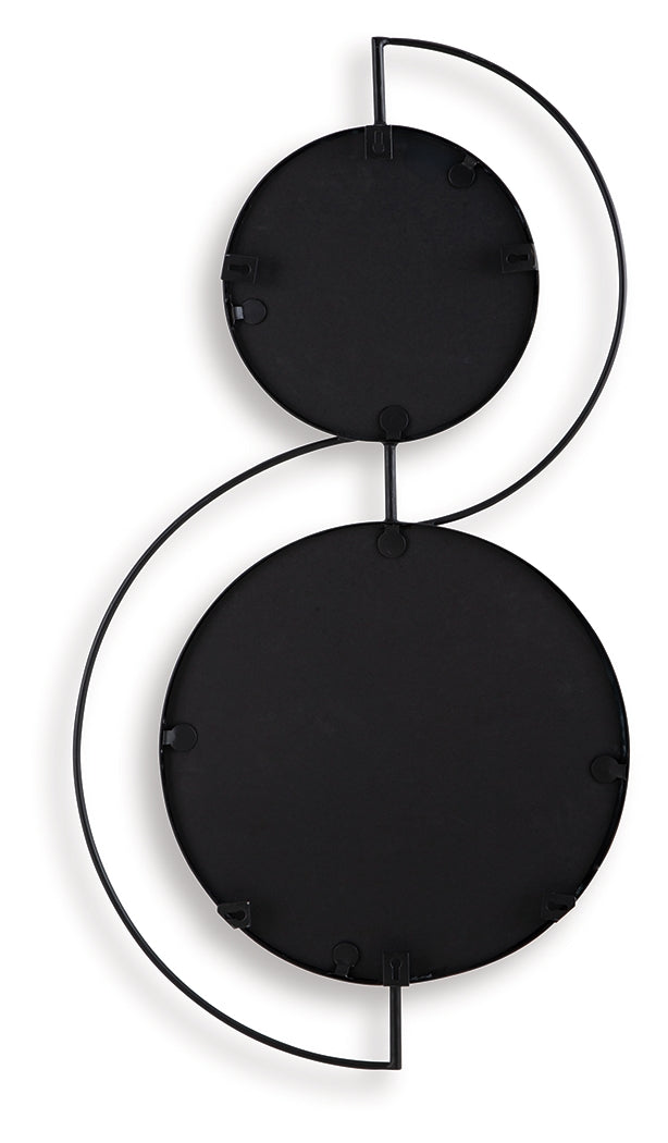 Shayham Black Accent Mirror