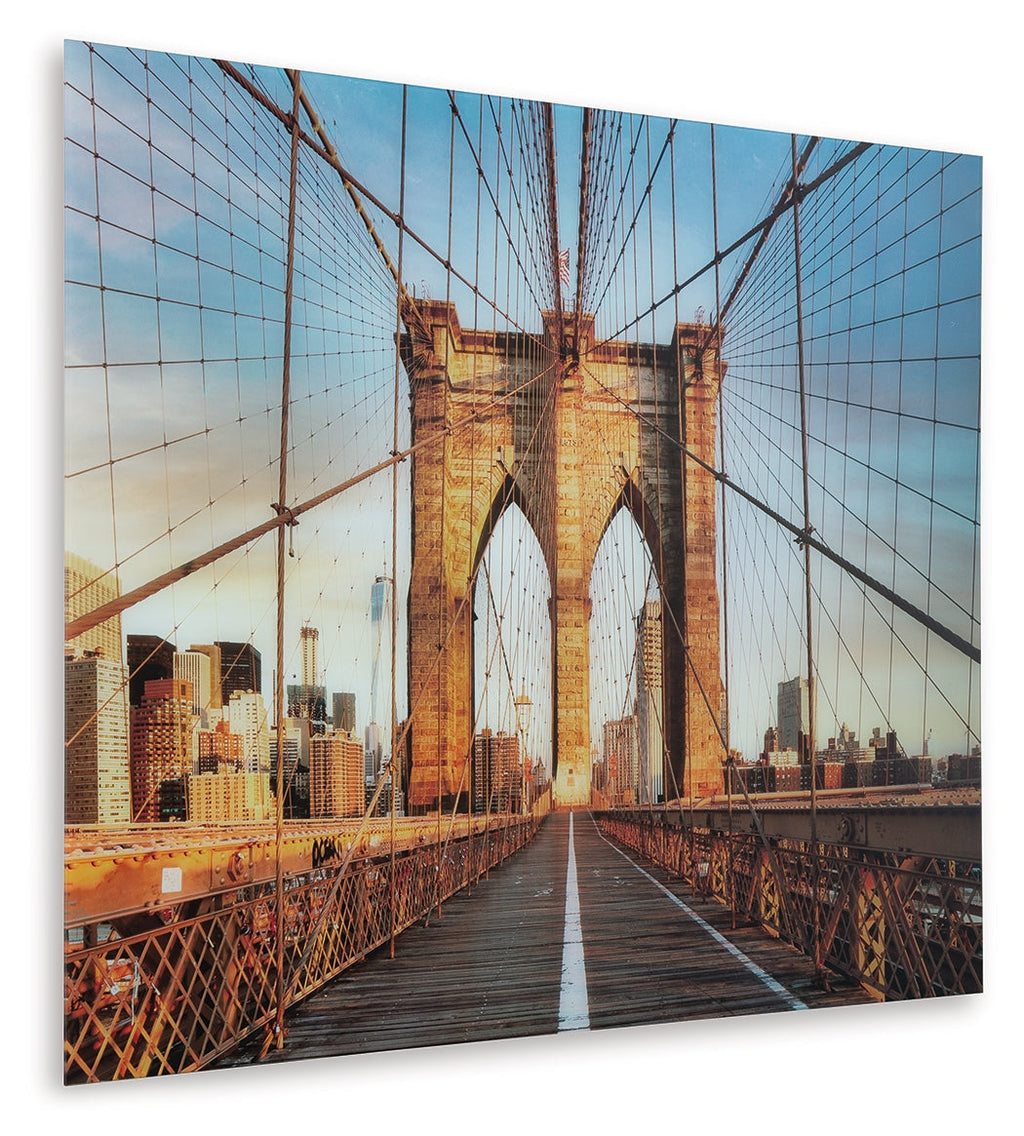 Shayward Blue/Amber Wall Art