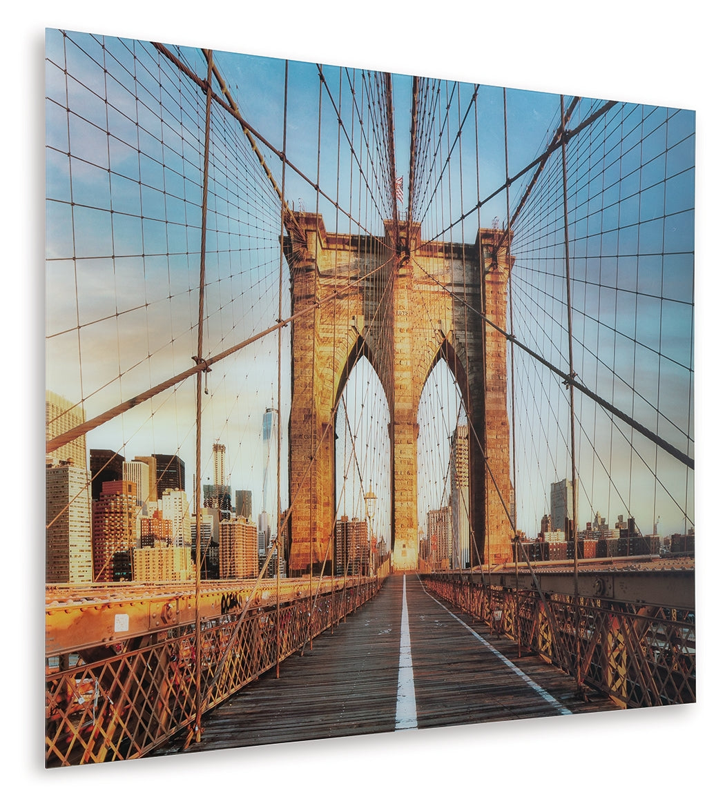 Shayward Blue/Amber Wall Art