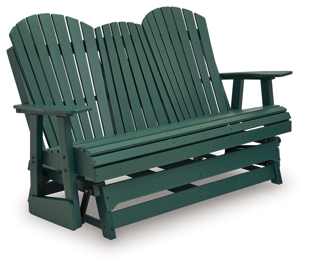 Shell Beach Green Loveseat Glider