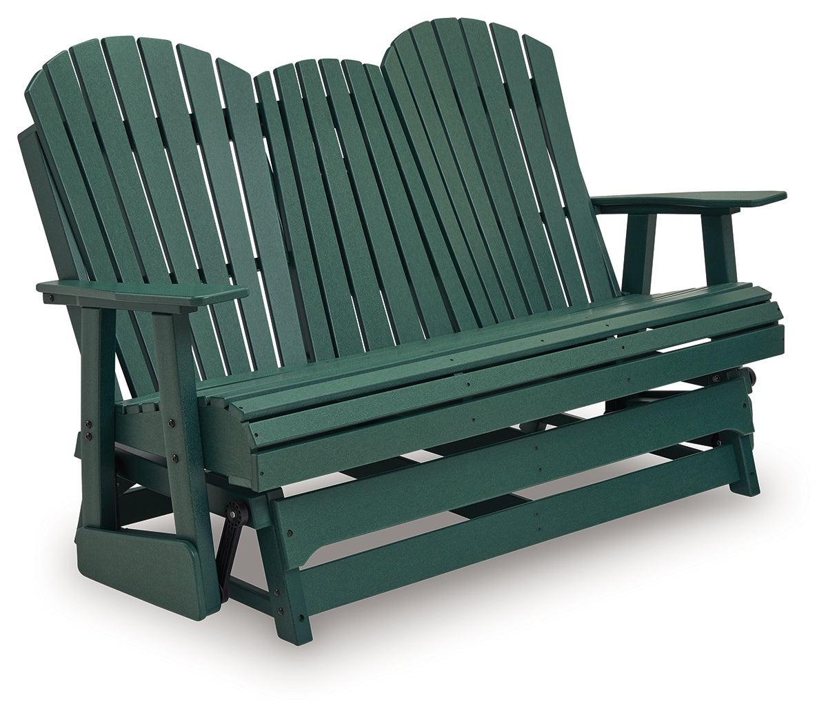 Shell Beach Green Loveseat Glider
