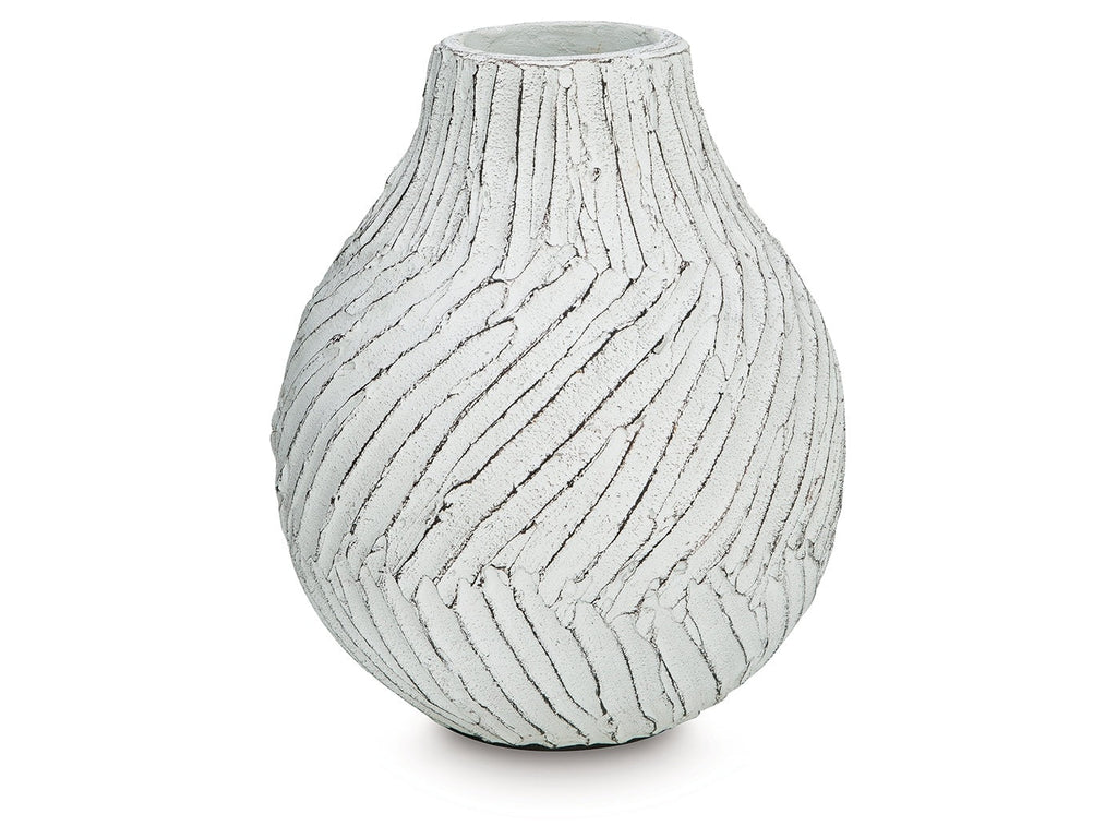Shelvie Distressed White Vase