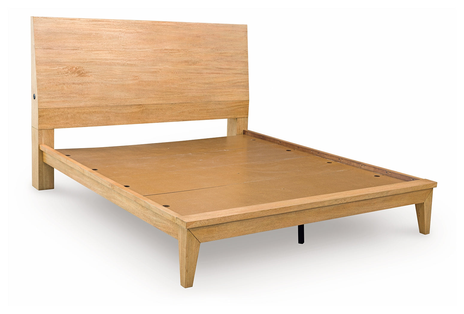 Sherbana Light Brown California King Panel Bed