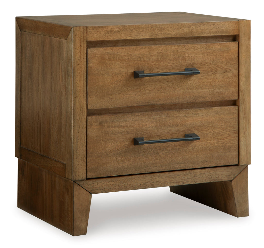 Sherbana Light King Panel Bed, Brown