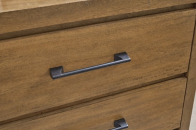 Sherbana Light Brown Two Drawer Nightstand
