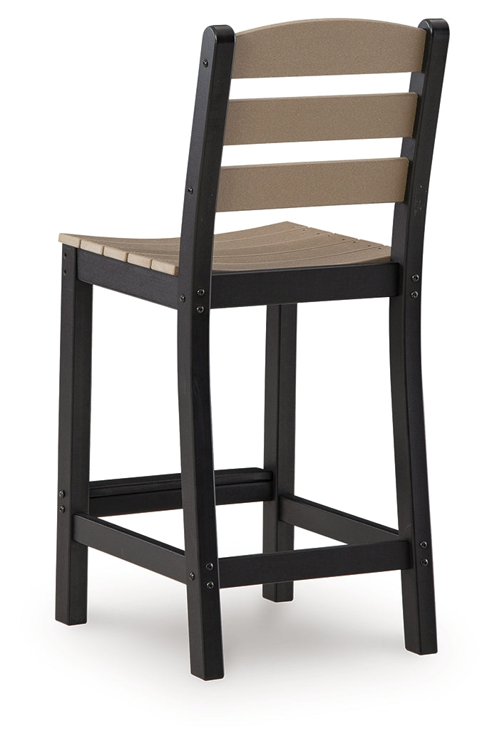 Shoreline Beach Black/Beige Counter Table Set (Set of 3)