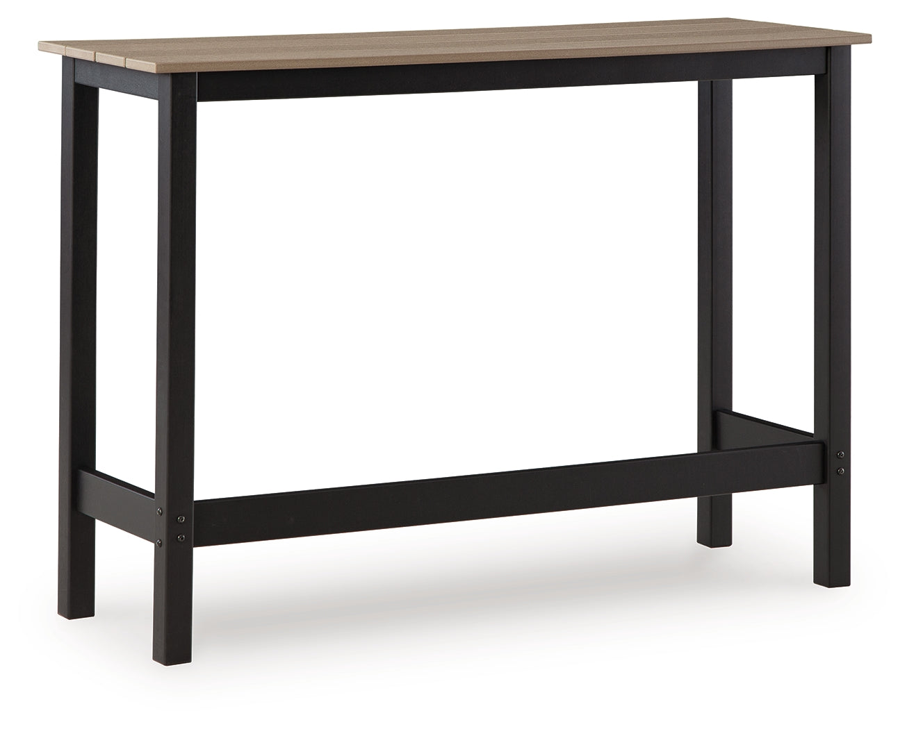 Shoreline Beach Black/Beige Counter Table Set (Set of 3)