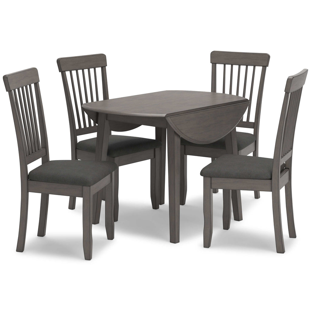 Shullden Gray Dining Room Set / 5pc