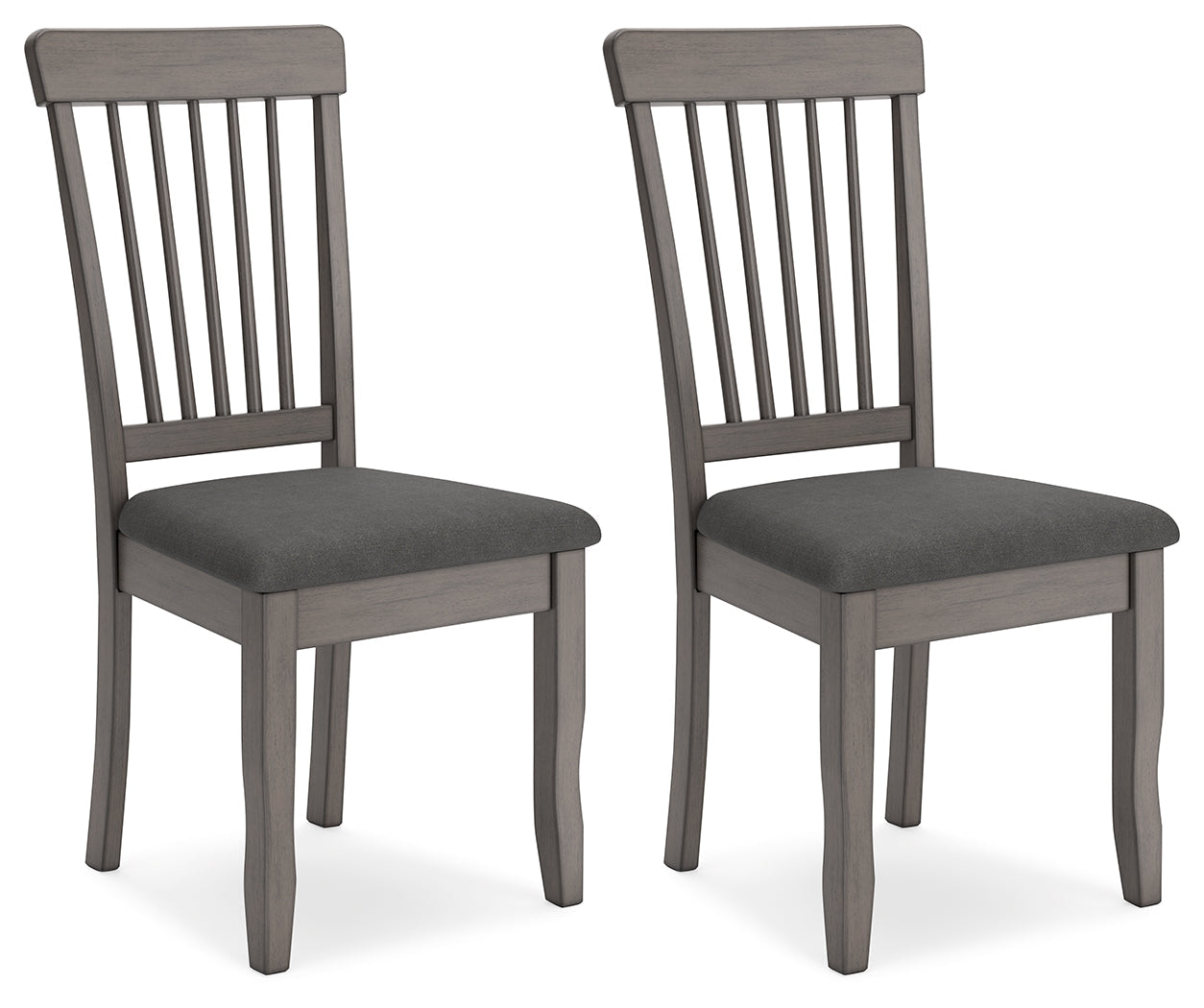 Shullden Gray Dining Table and 2 Chairs