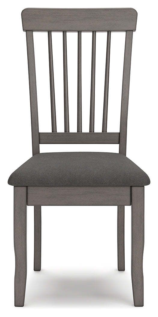 Shullden Gray Dining Table and 4 Chairs