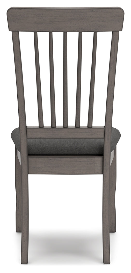 Shullden Gray Dining Table and 4 Chairs
