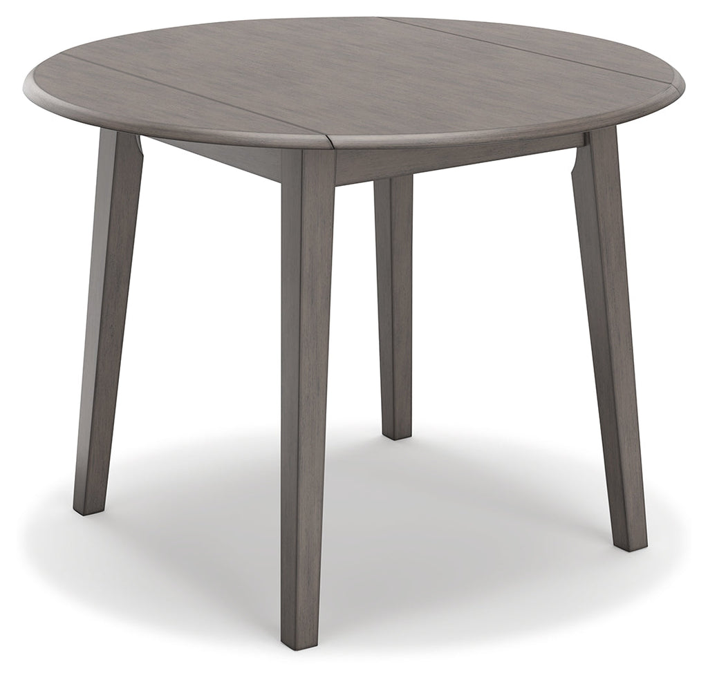 Shullden Gray Dining Table and 4 Chairs