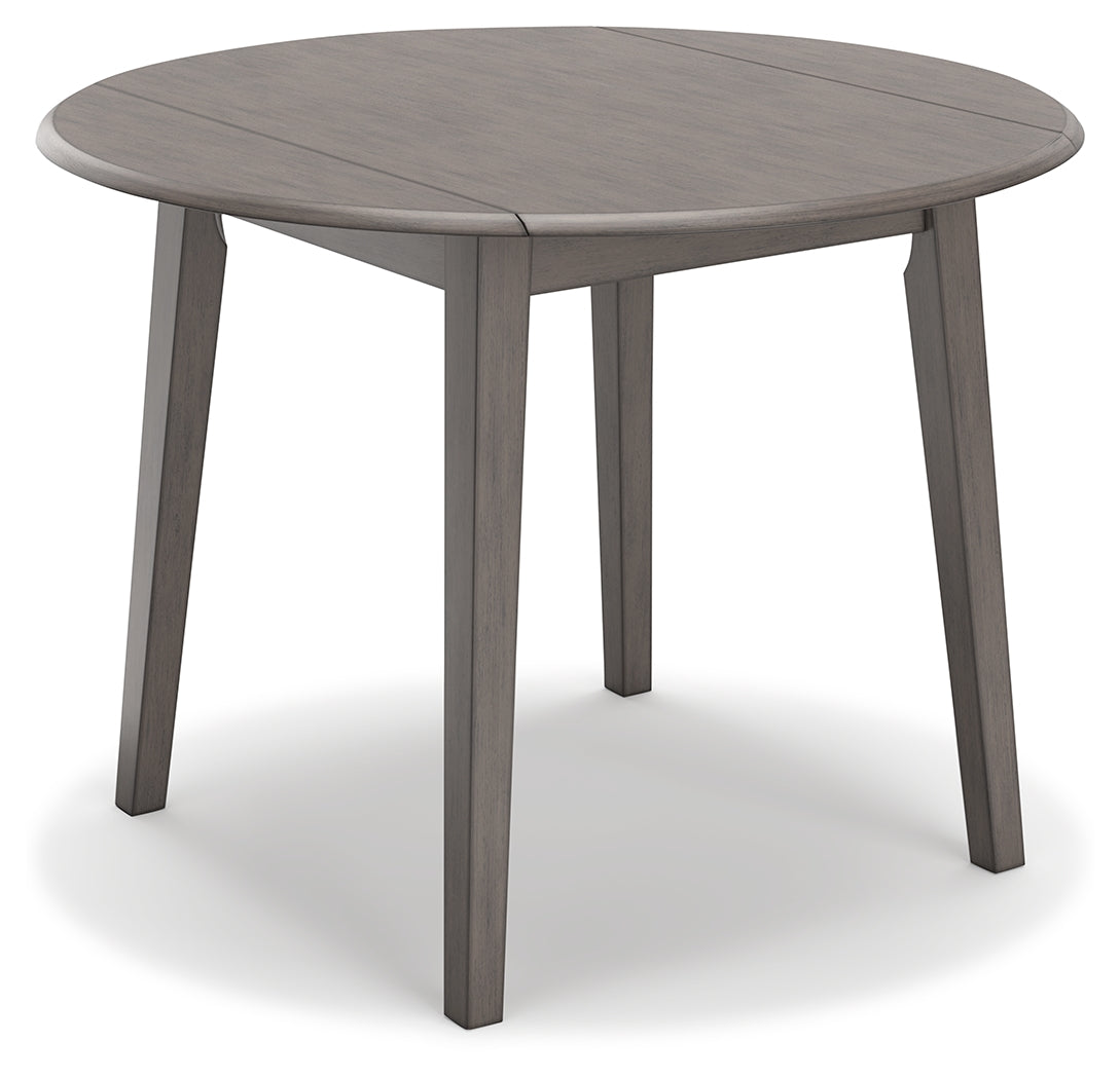 Shullden Gray Dining Table and 4 Chairs