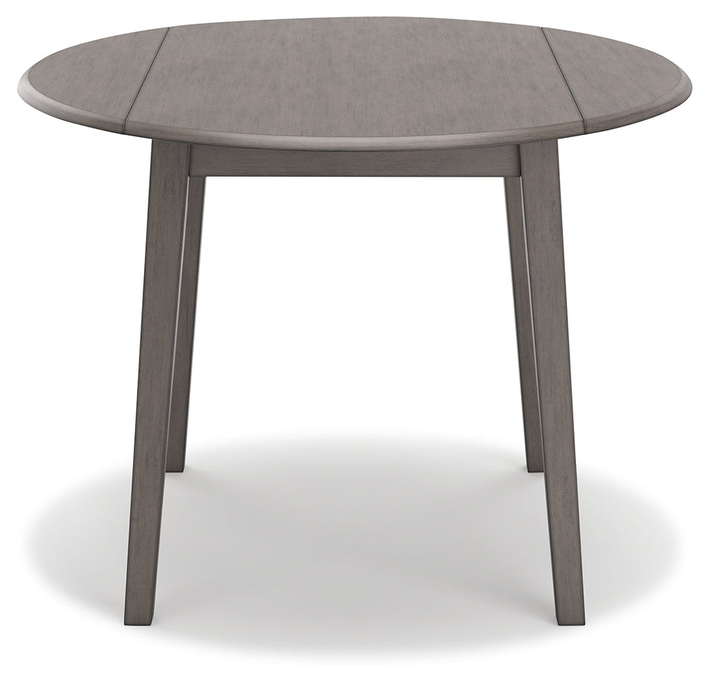 Shullden Gray Dining Table and 4 Chairs