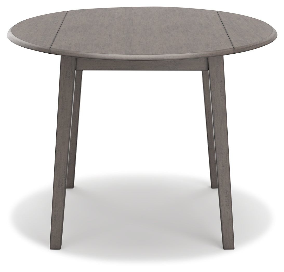 Shullden Gray Dining Table and 4 Chairs